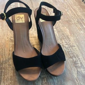 Dolce Vita Black Wedges